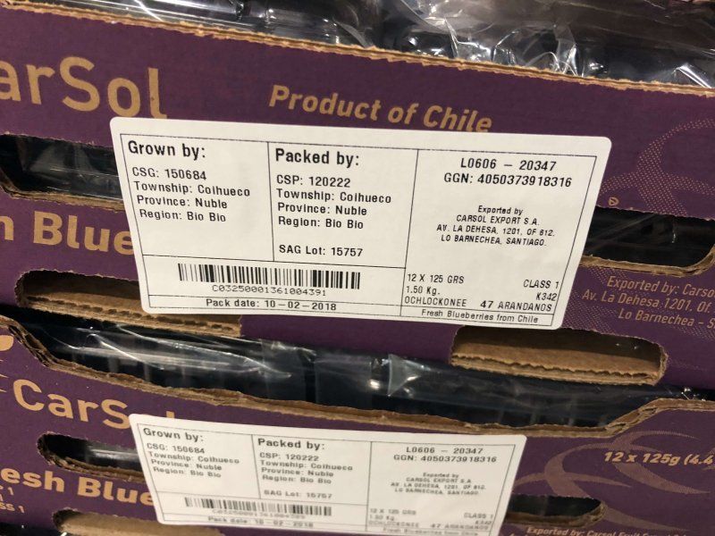 Packhouse practices for blueberries