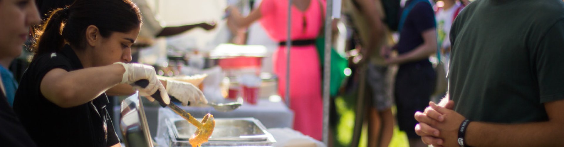 Food being served