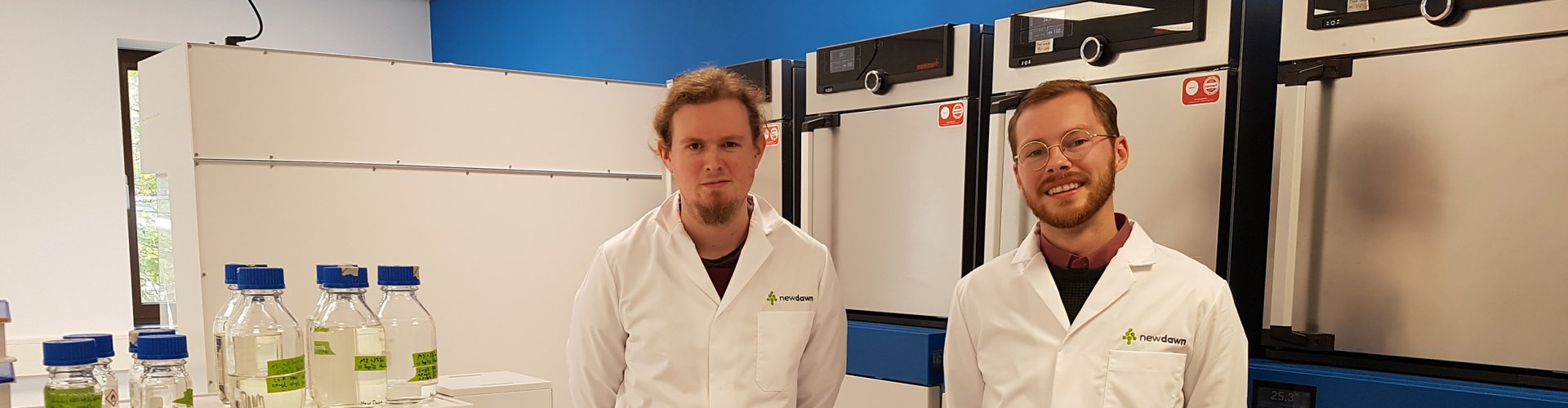 Two men in a lab